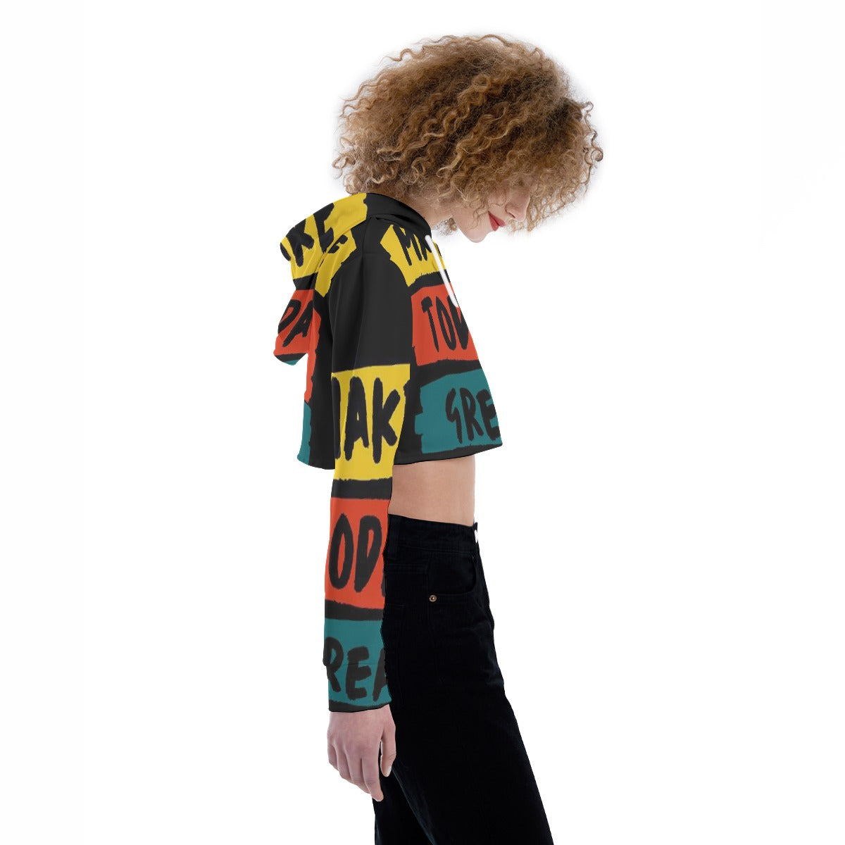 All-Over Print Women's Crop Top Hoodie