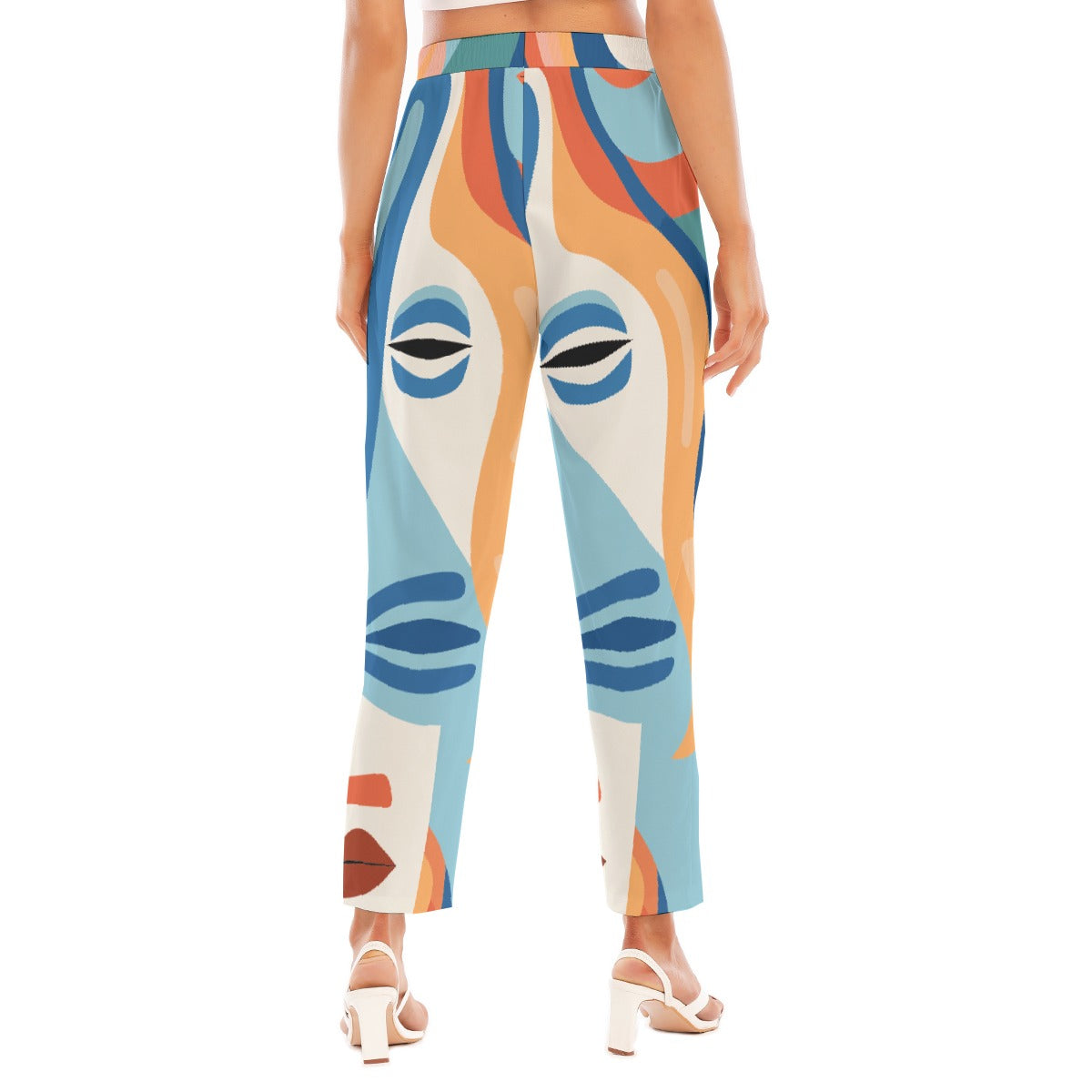 All-Over Print Women's Loose Straight-leg Pants