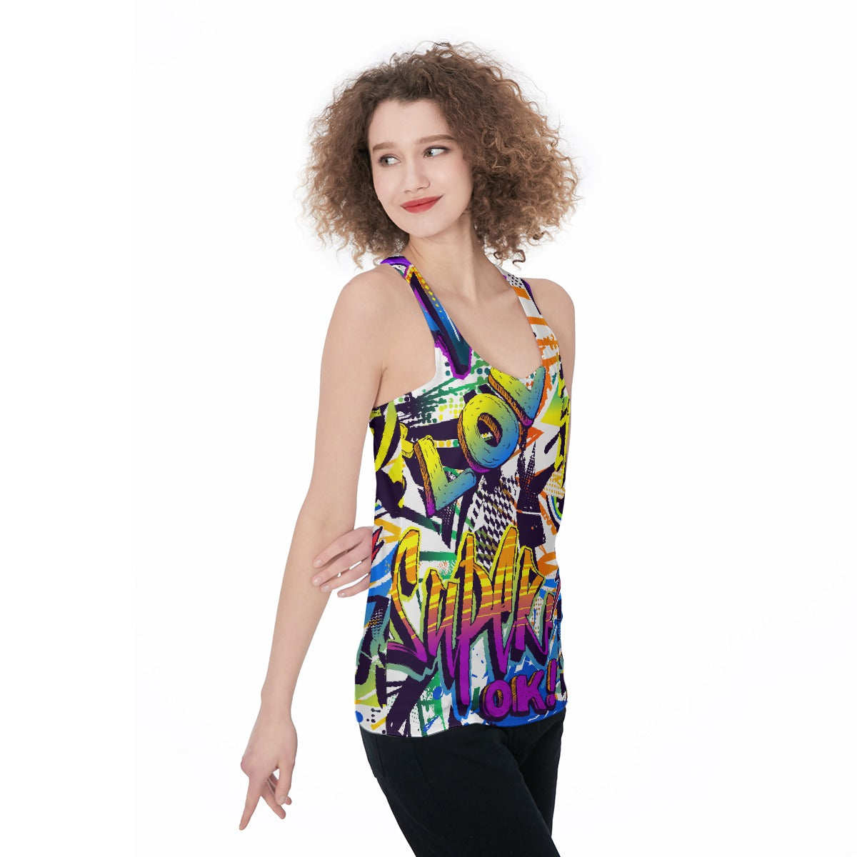 All-Over Print Women's Racerback Tank Top