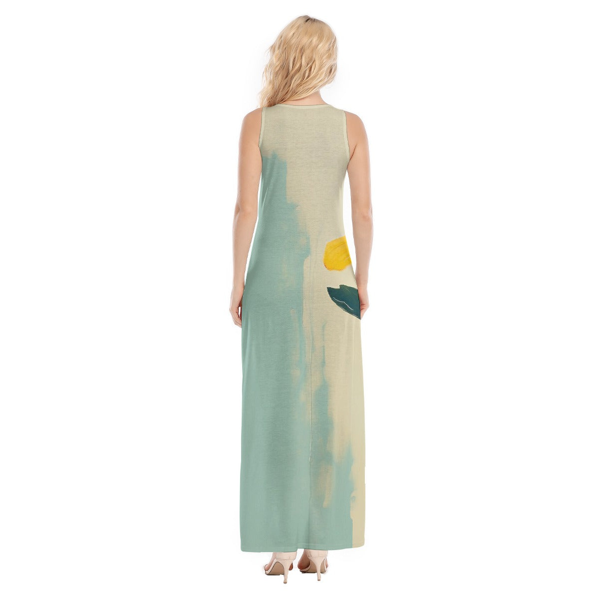 All-Over Print Women's Vest Dress | Length To Ankle