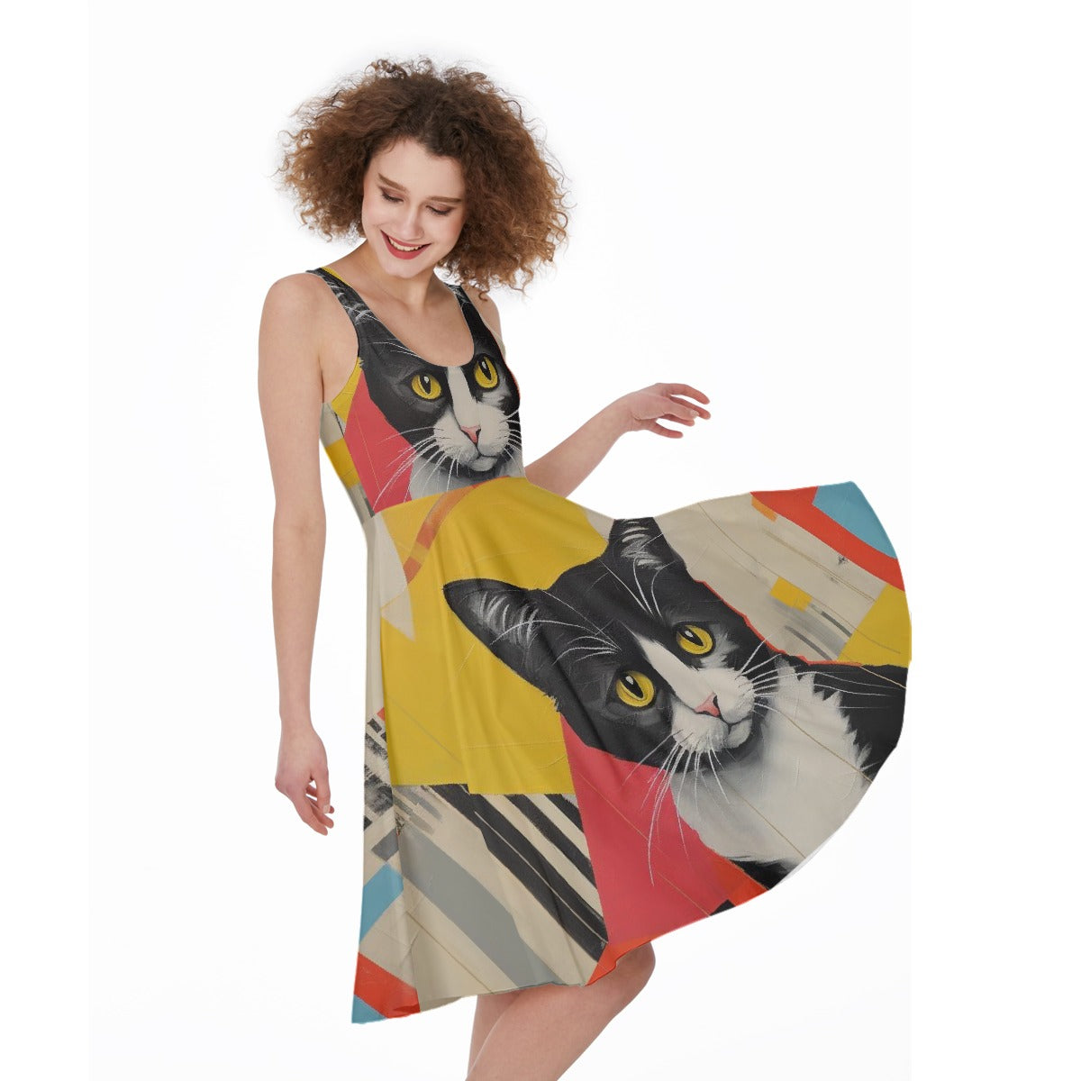 All-Over Print Women's Sleeveless Dress