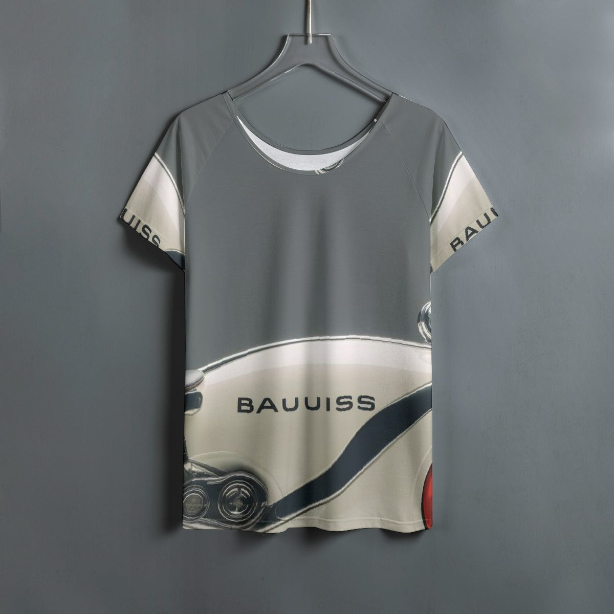 All-Over Print Women's Round Neck T-shirt With Raglan Sleeve
