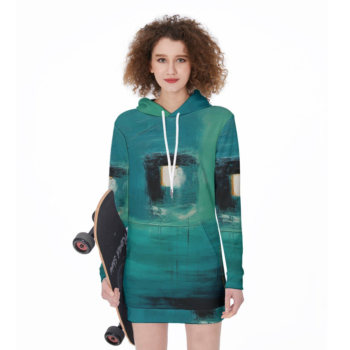 All-Over Print Women's Long Hoodie
