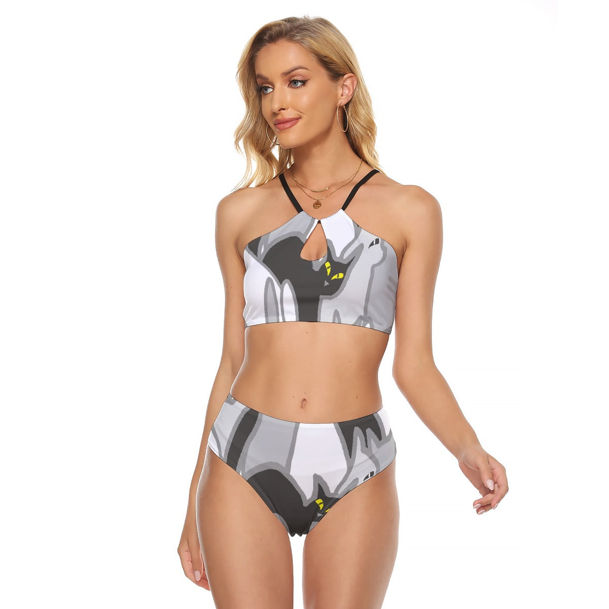 All-Over Print Women's Cami Keyhole One-piece Swimsuit