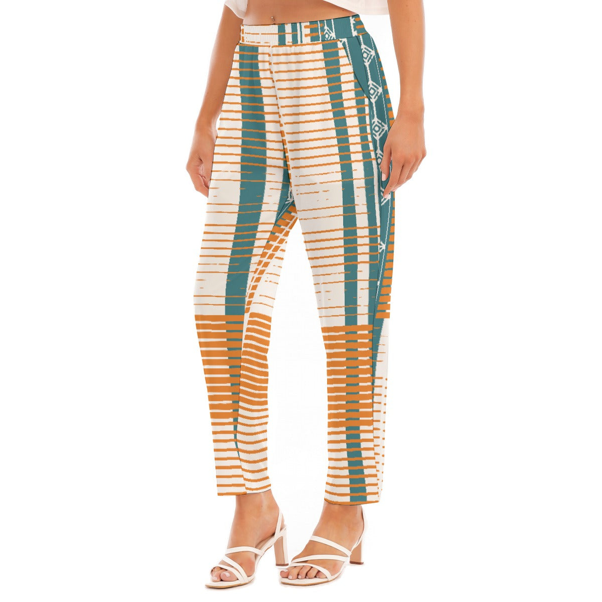 All-Over Print Women's Loose Straight-leg Pants