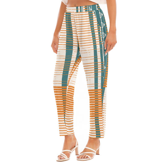 All-Over Print Women's Loose Straight-leg Pants