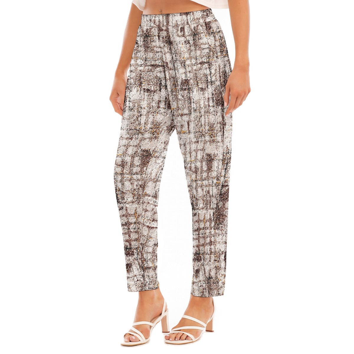 All-Over Print Women's Loose Straight-leg Pants