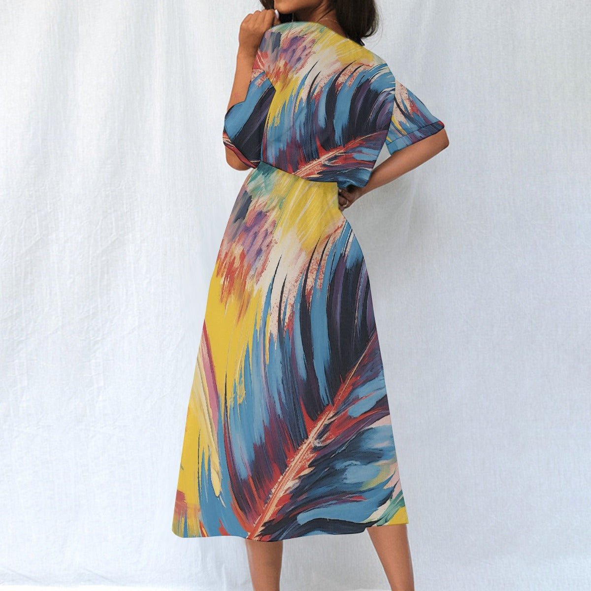 All-Over Print Women's Elastic Waist Dress