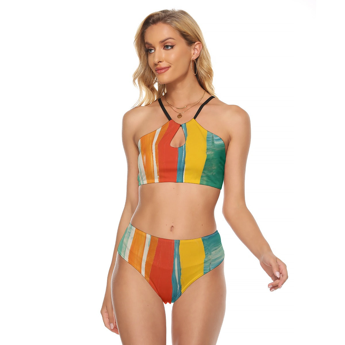 All-Over Print Women's Cami Keyhole One-piece Swimsuit