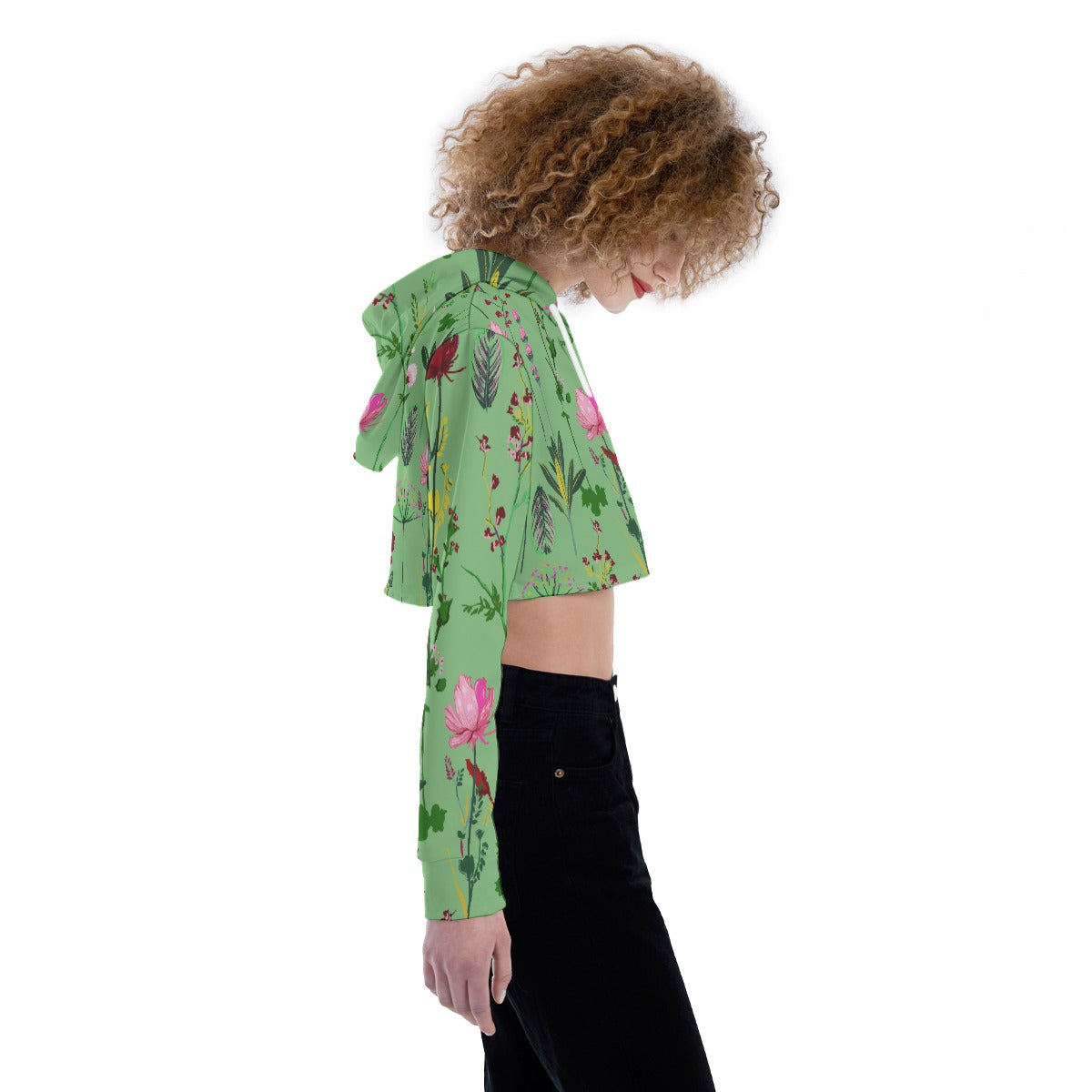 All-Over Print Women's Crop Top Hoodie