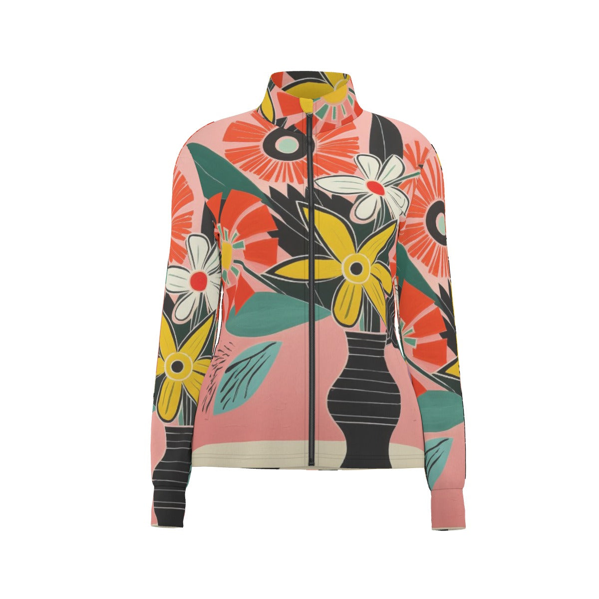 All-Over Print Women's Long Sleeve Thumbhole Jacket