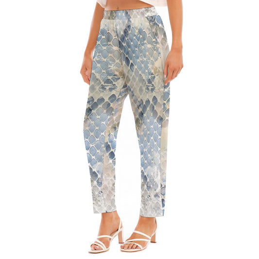 All-Over Print Women's Loose Straight-leg Pants