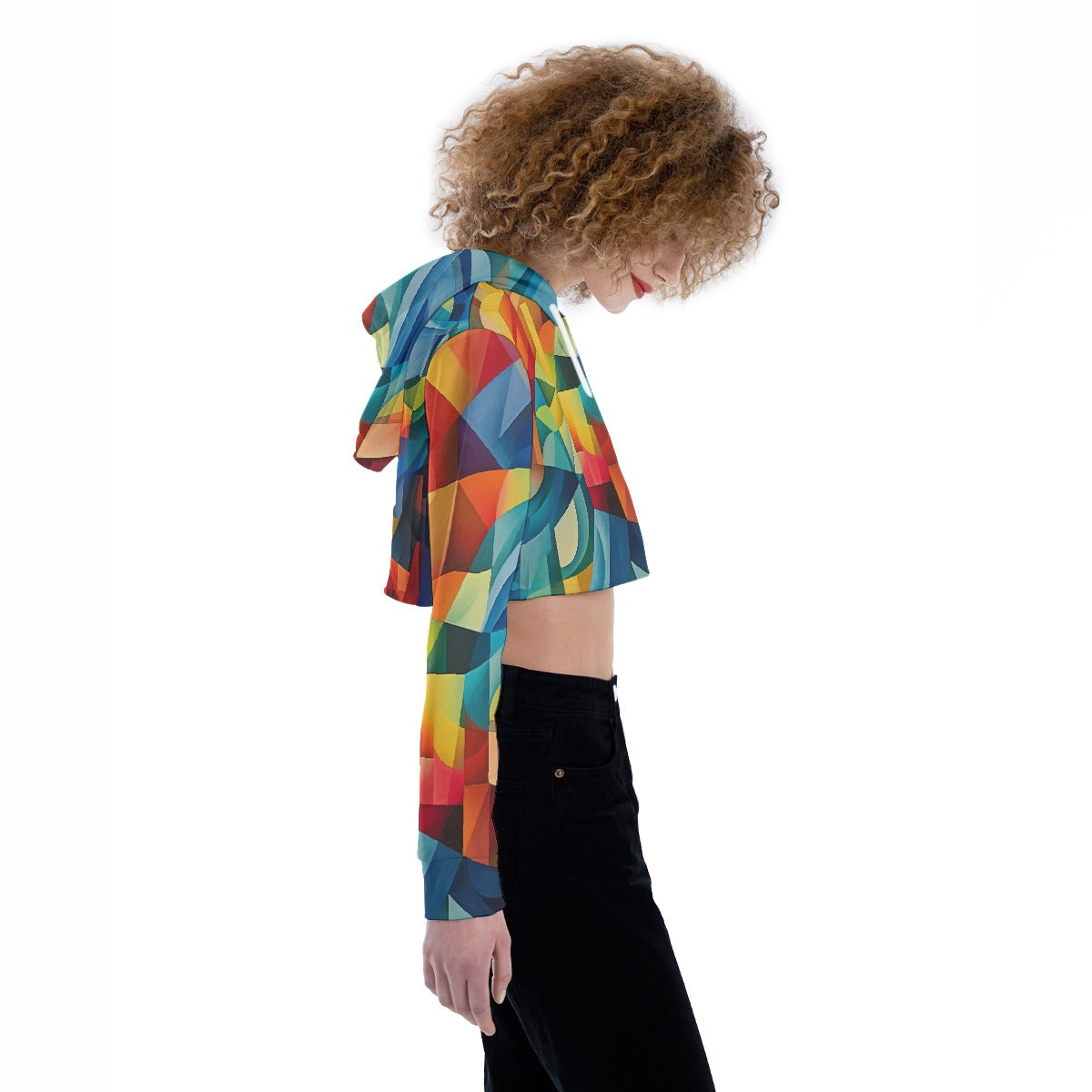 All-Over Print Women's Crop Top Hoodie