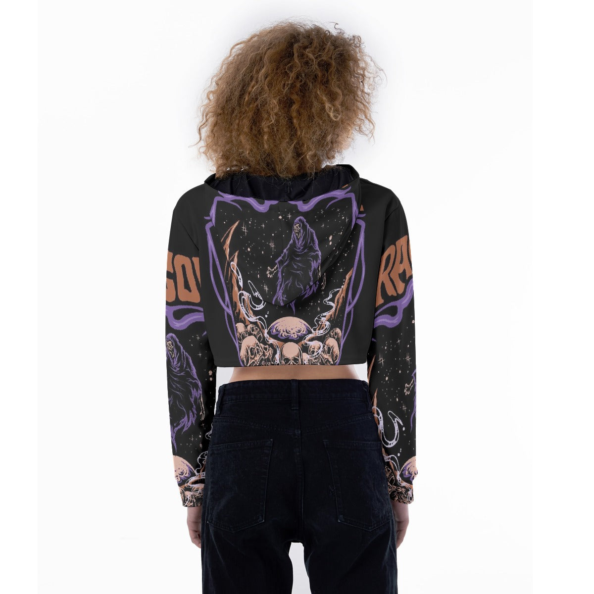 All-Over Print Women's Crop Top Hoodie