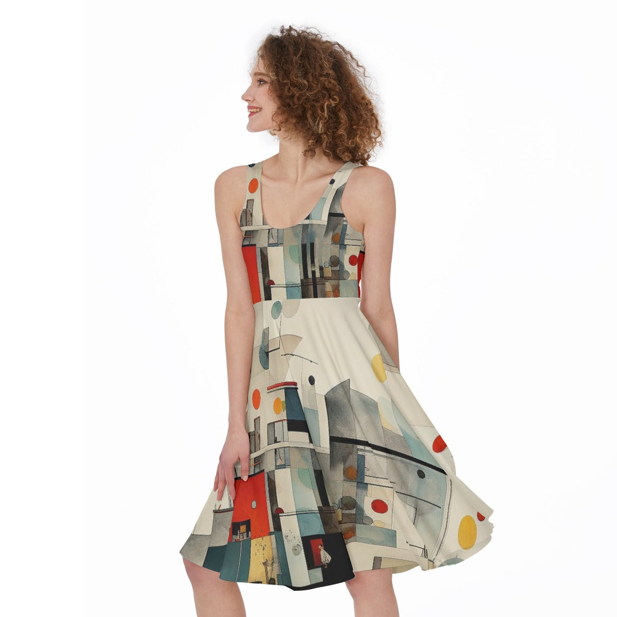 All-Over Print Women's Sleeveless Dress