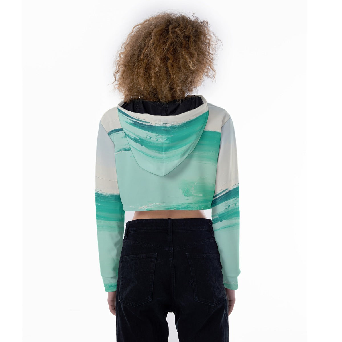 All-Over Print Women's Crop Top Hoodie