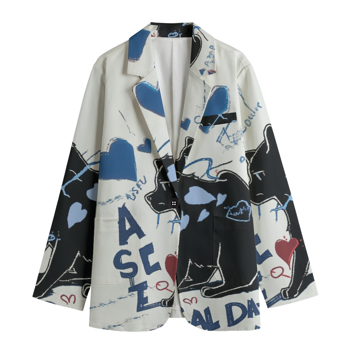 All-Over Print Women's Leisure Blazer