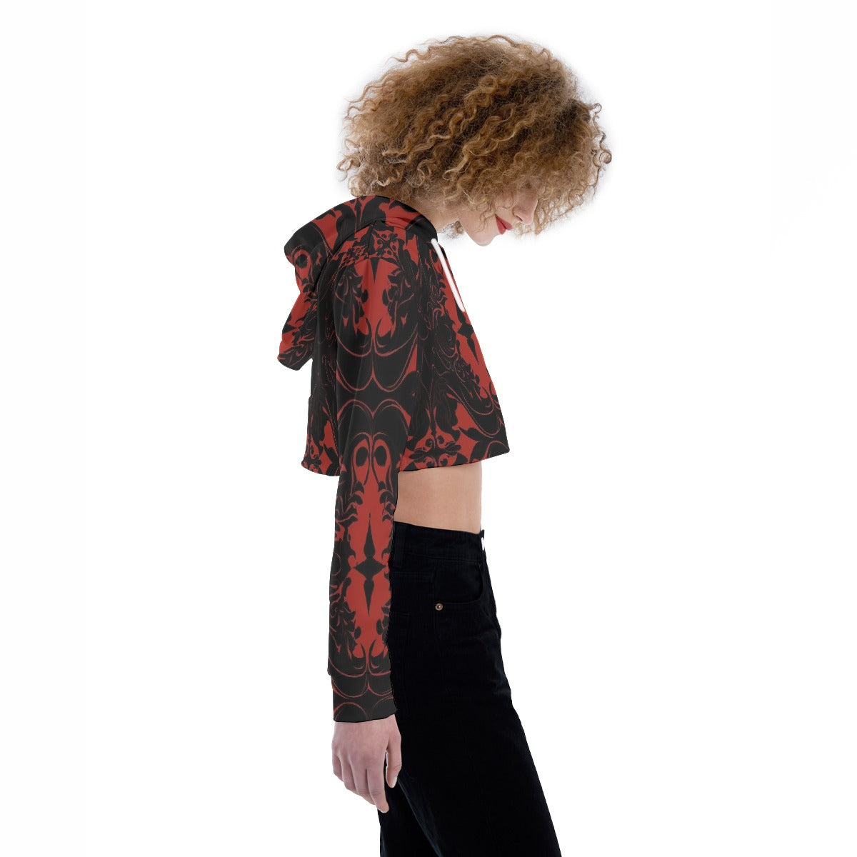 All-Over Print Women's Crop Top Hoodie