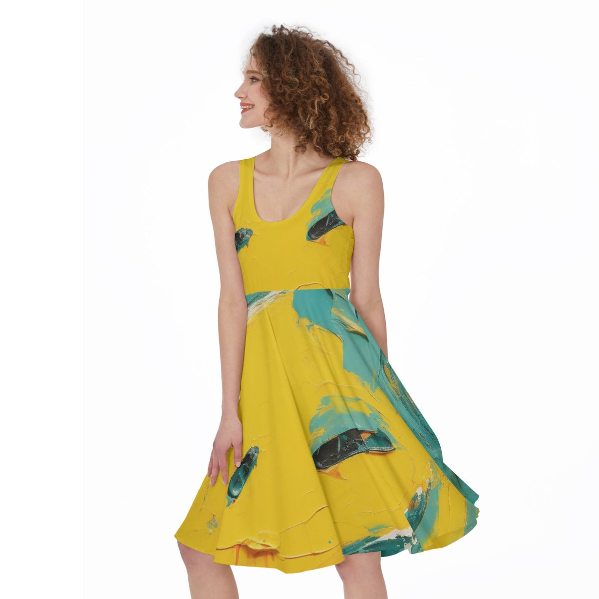 All-Over Print Women's Sleeveless Dress