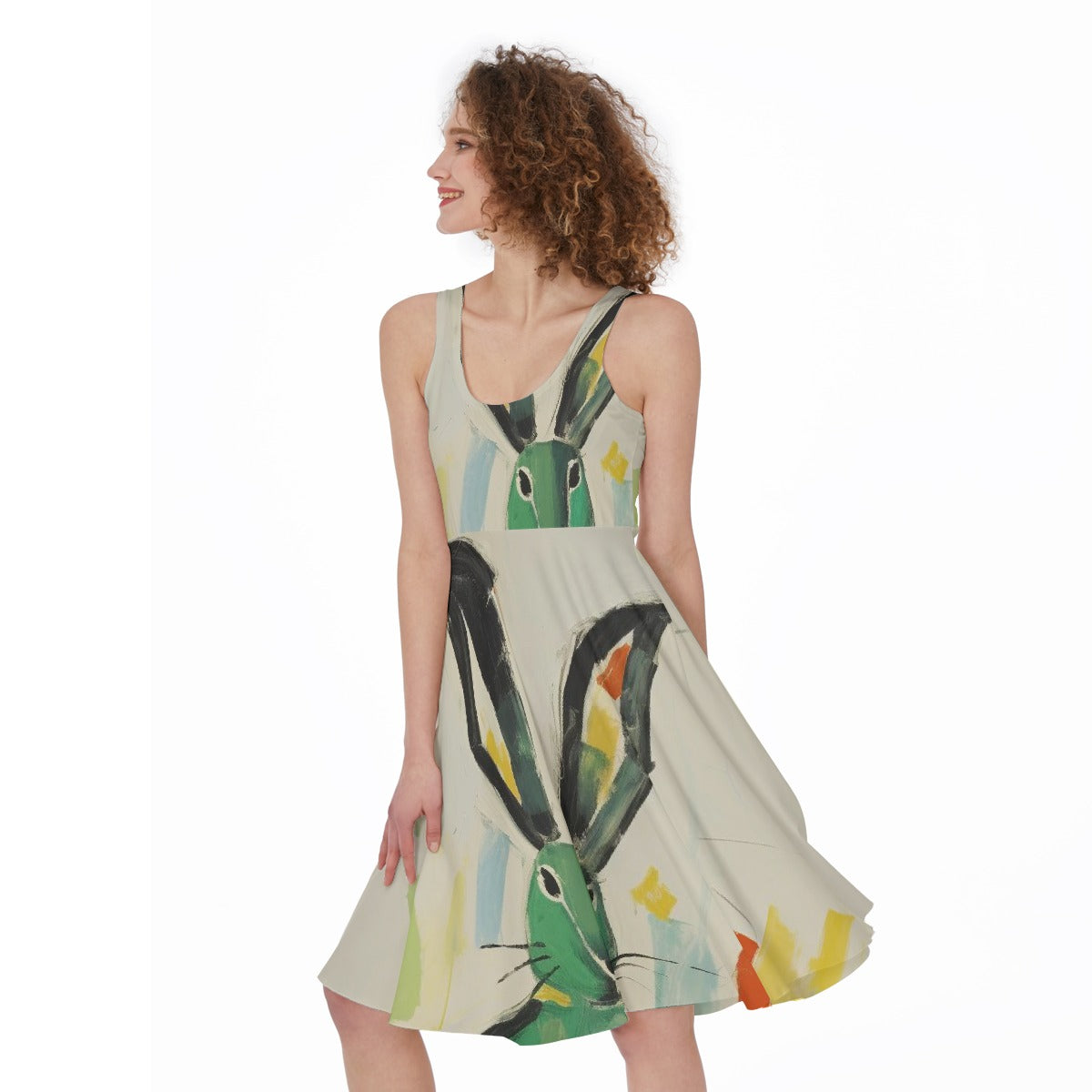 All-Over Print Women's Sleeveless Dress