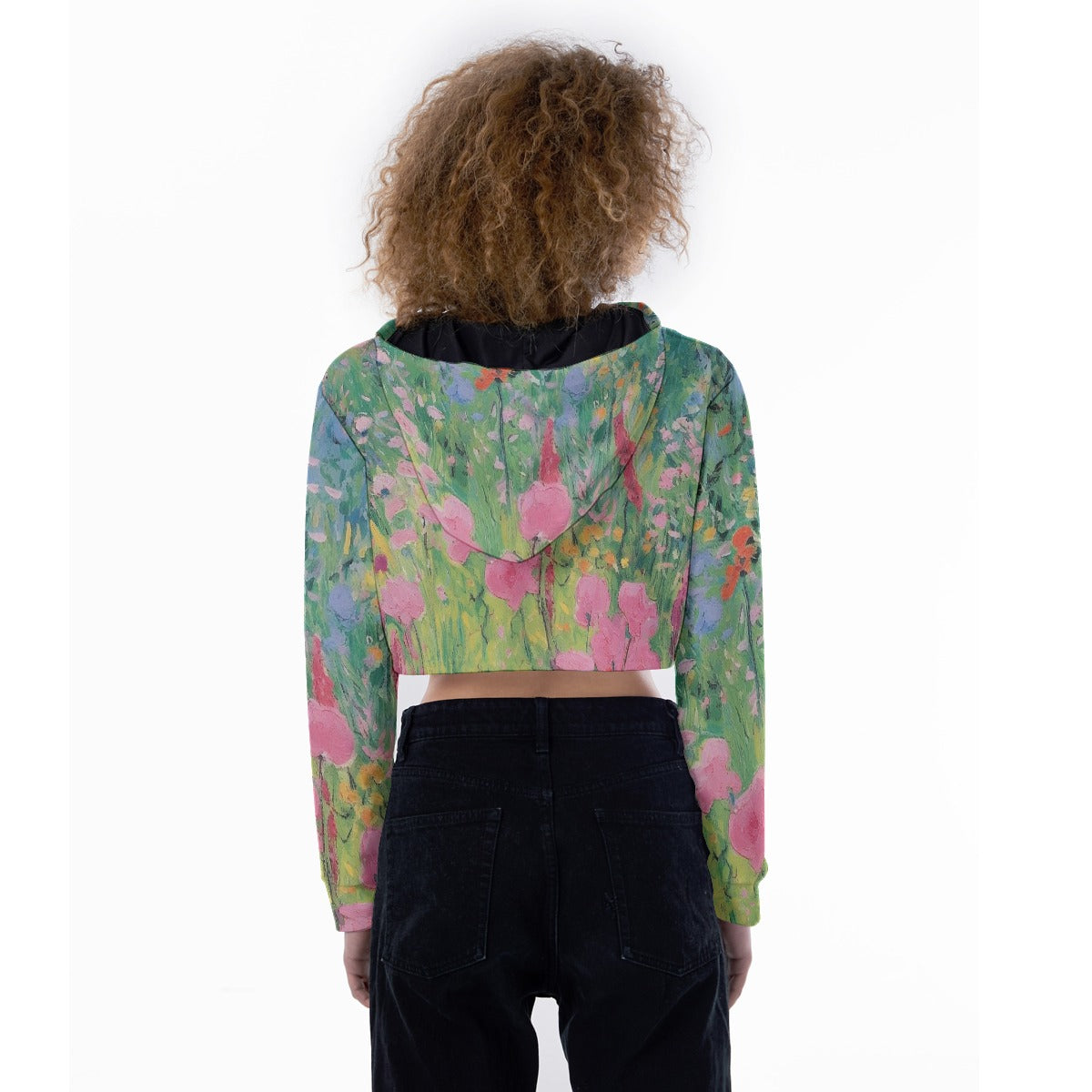 All-Over Print Women's Crop Top Hoodie