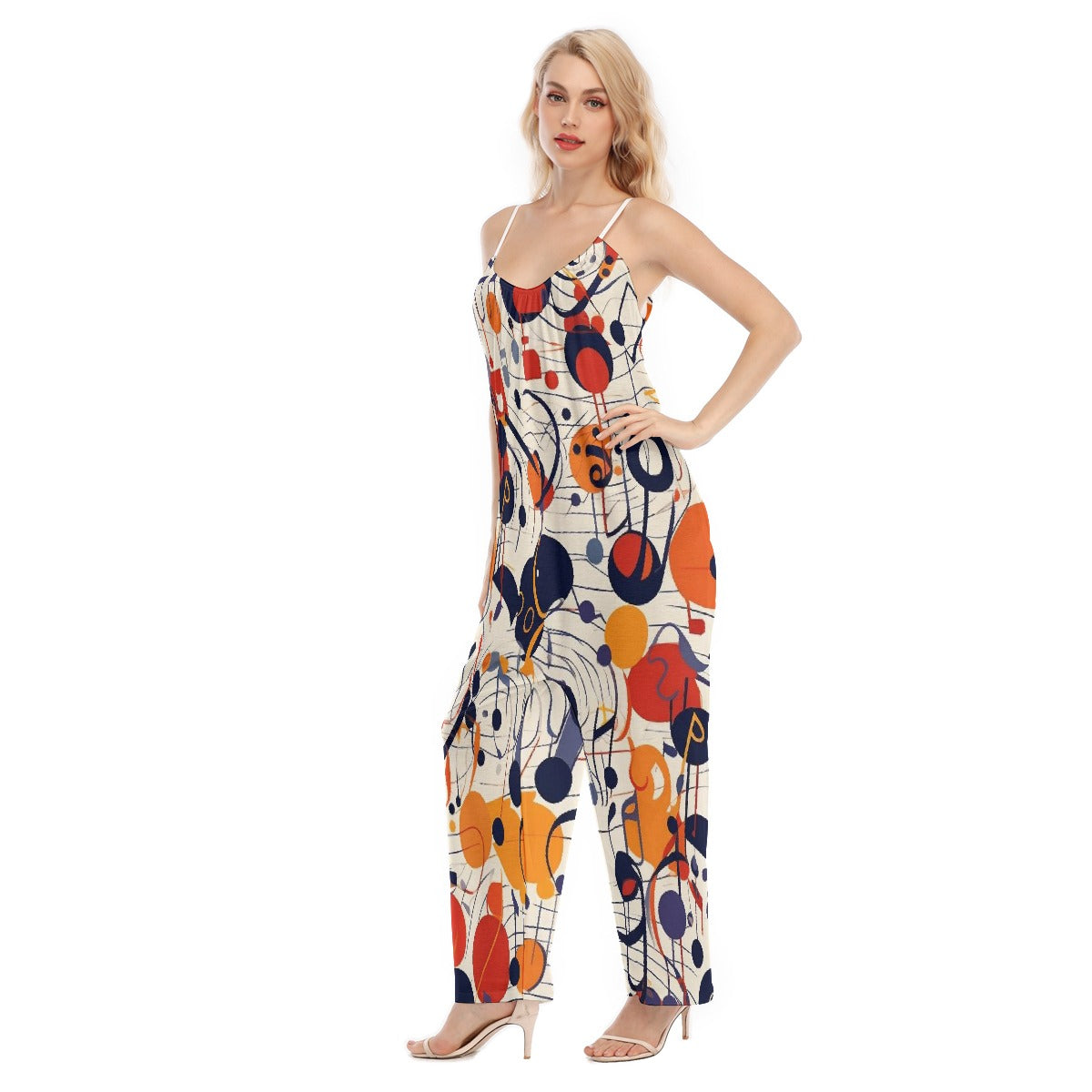 All-Over Print Women's Loose Cami Jumpsuit