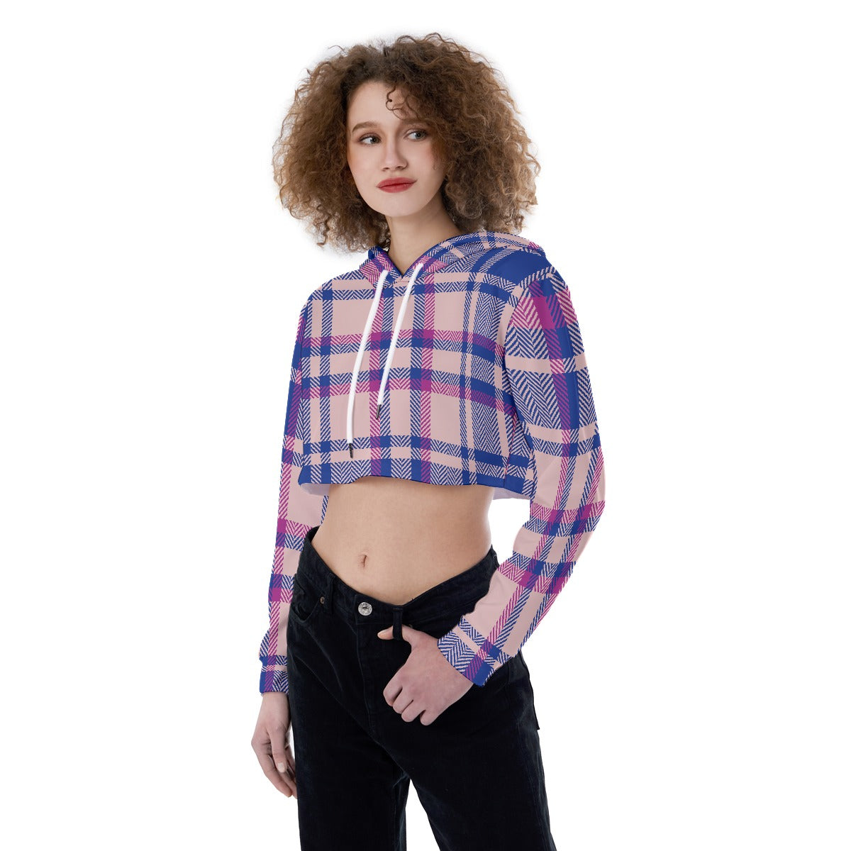All-Over Print Women's Crop Top Hoodie