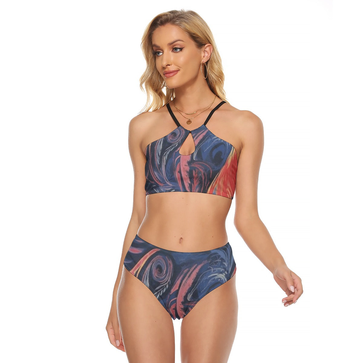 All-Over Print Women's Cami Keyhole One-piece Swimsuit