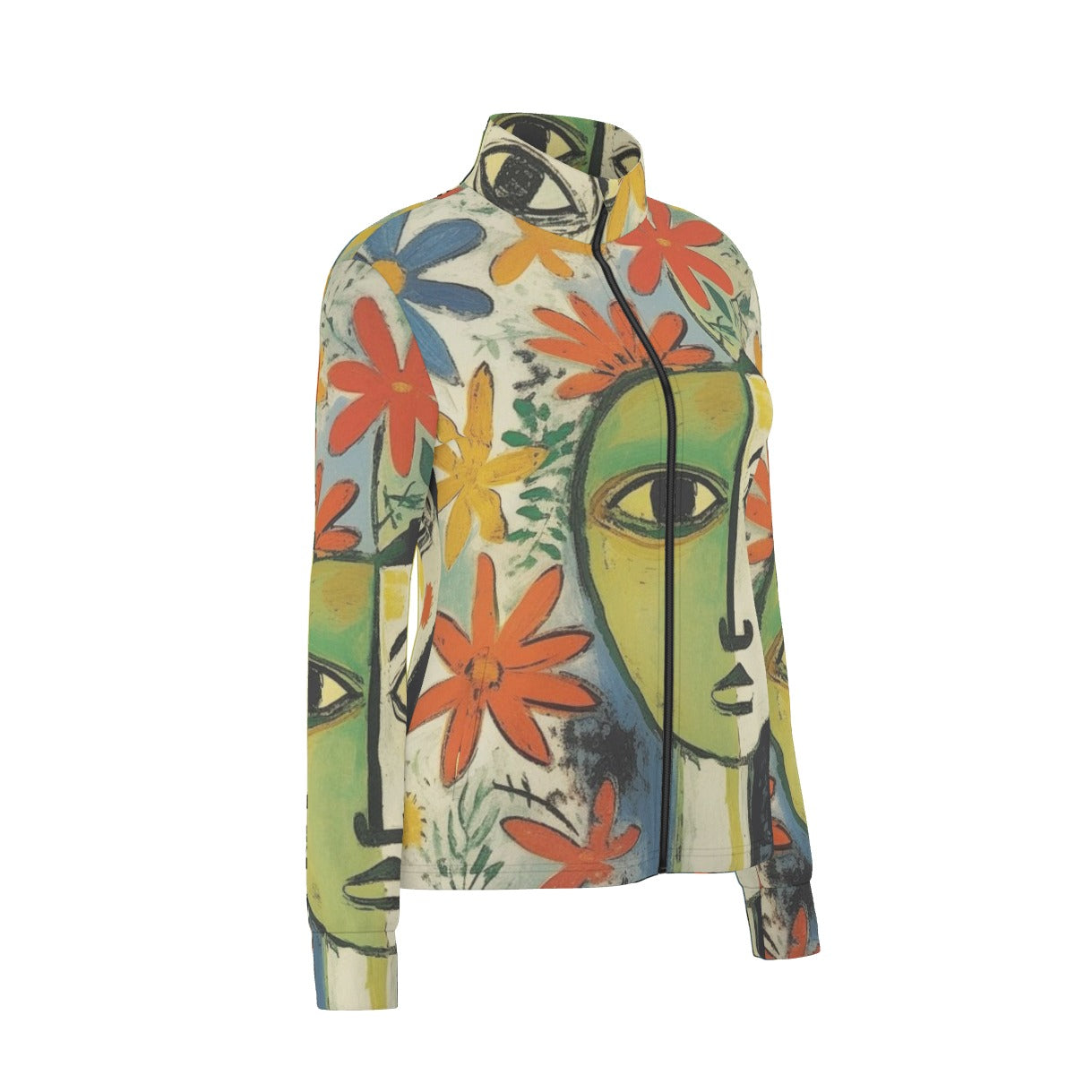 All-Over Print Women's Long Sleeve Thumbhole Jacket