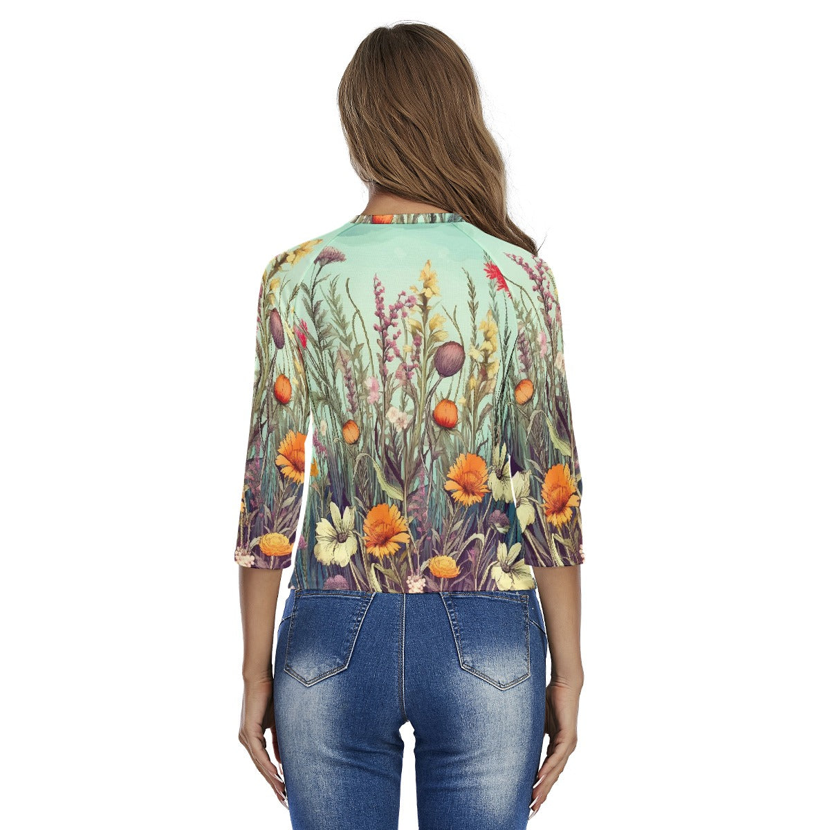 All-Over Print Women's Raglan Sleeves T-shirts