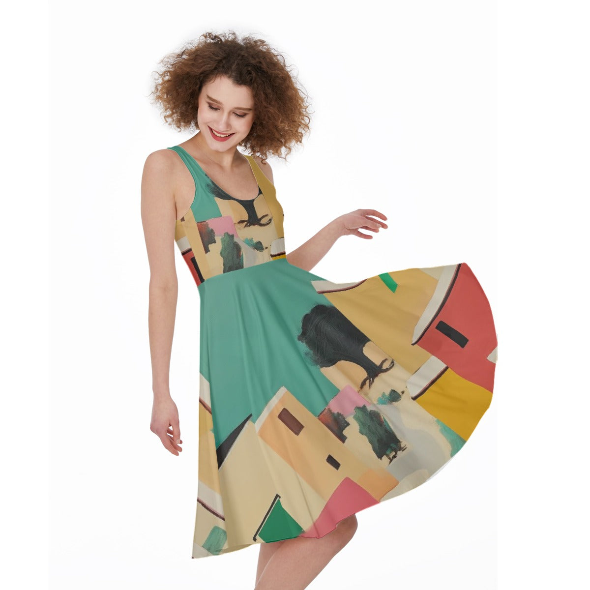 All-Over Print Women's Sleeveless Dress