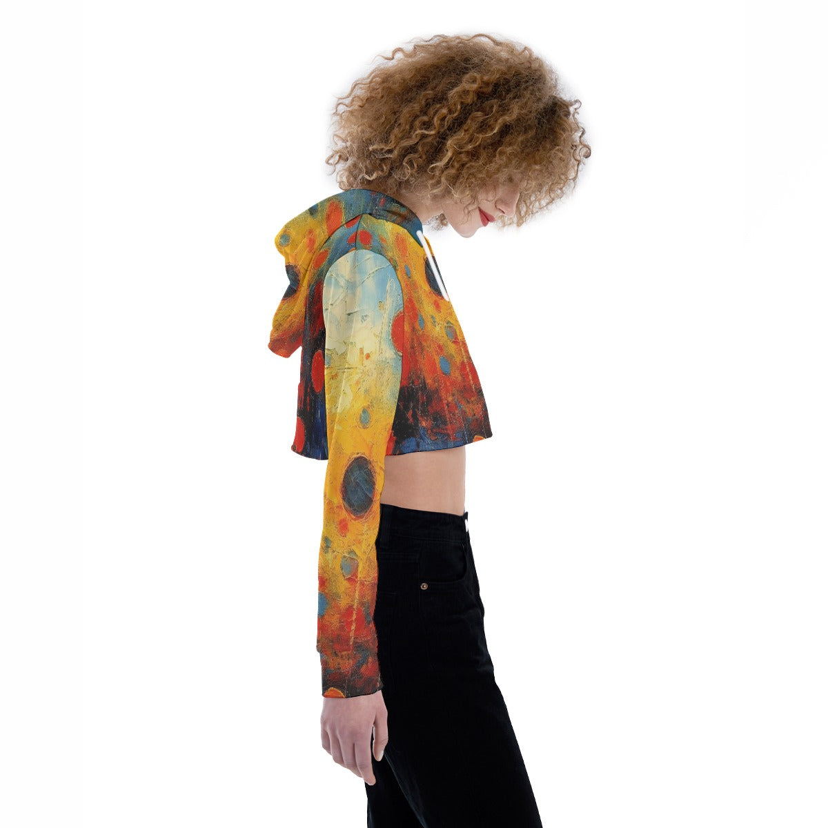All-Over Print Women's Crop Top Hoodie