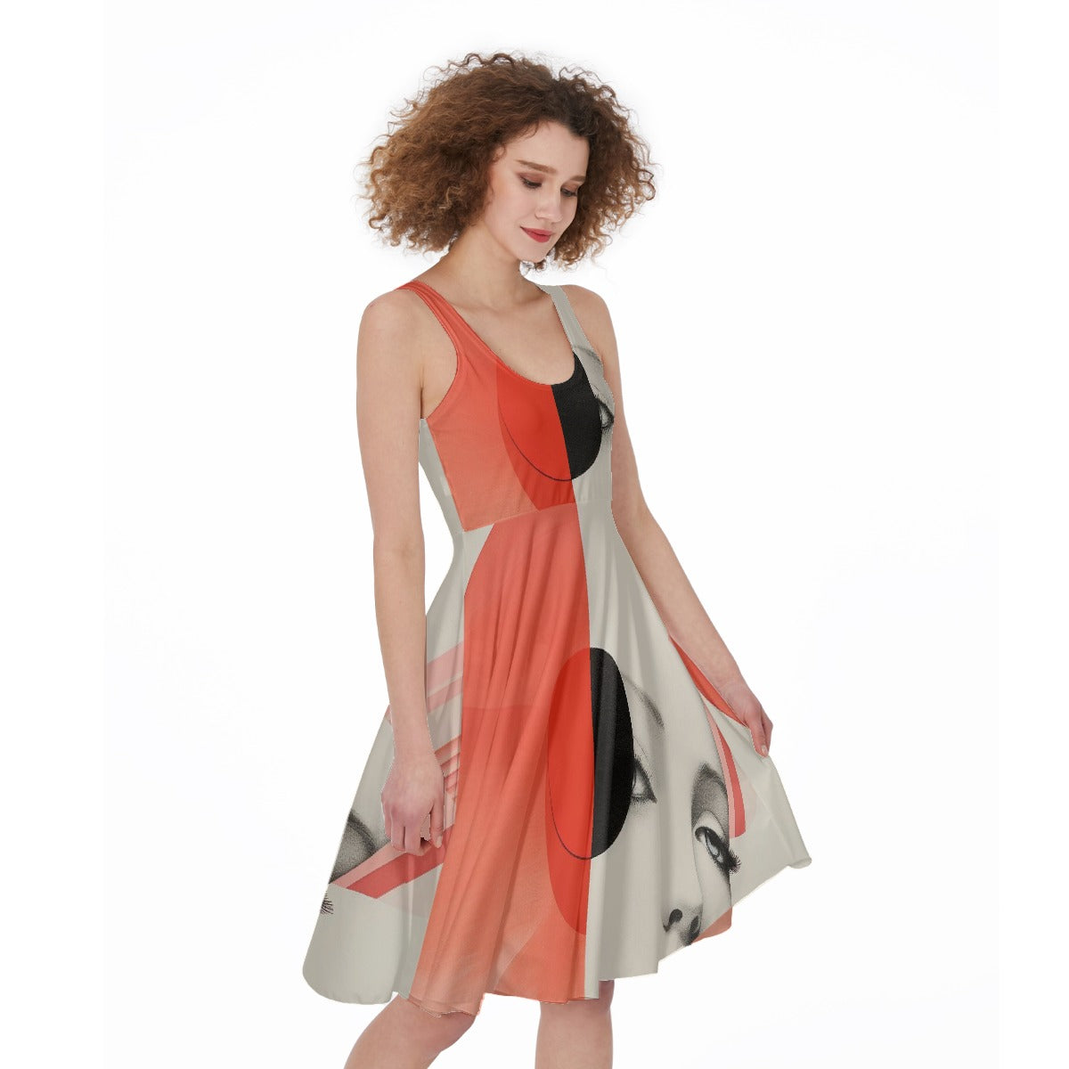 All-Over Print Women's Sleeveless Dress