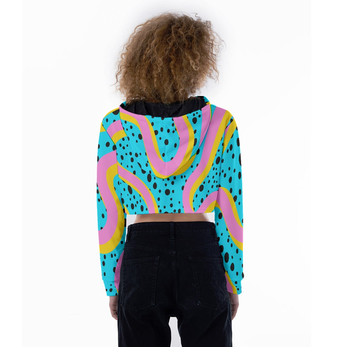 All-Over Print Women's Crop Top Hoodie