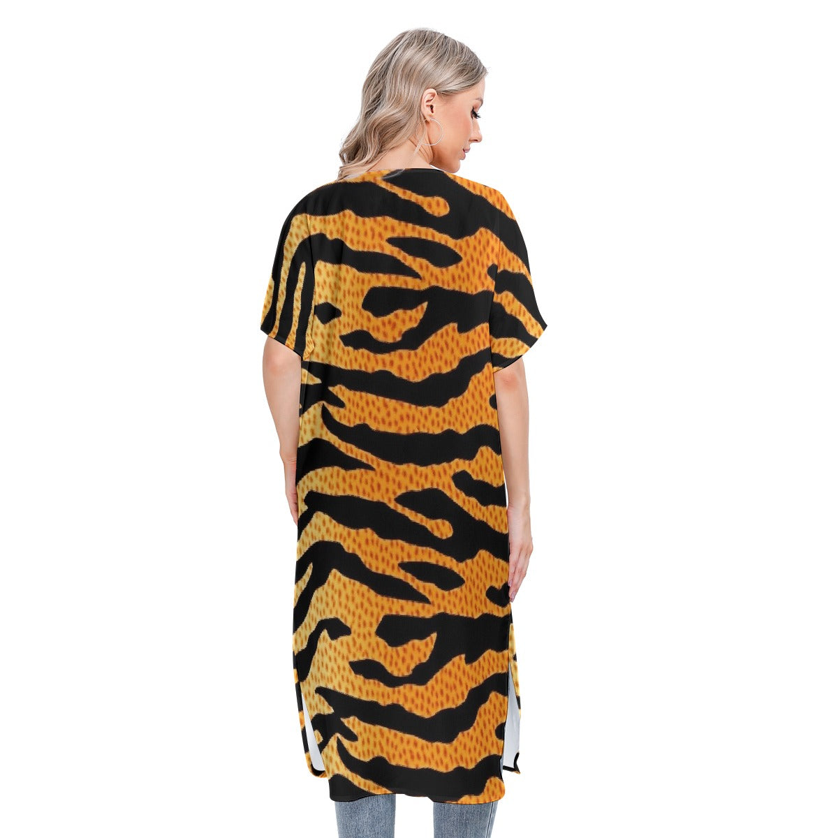 All-Over Print Women's Short Sleeve Cardigan