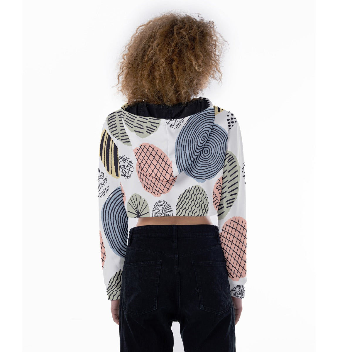 All-Over Print Women's Crop Top Hoodie