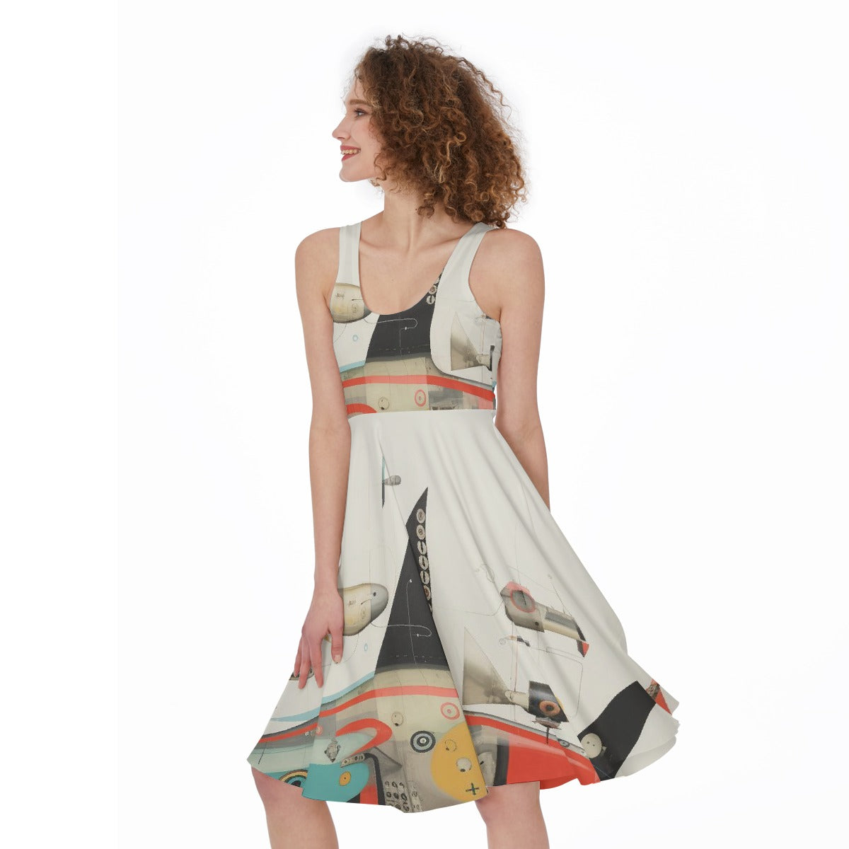 All-Over Print Women's Sleeveless Dress
