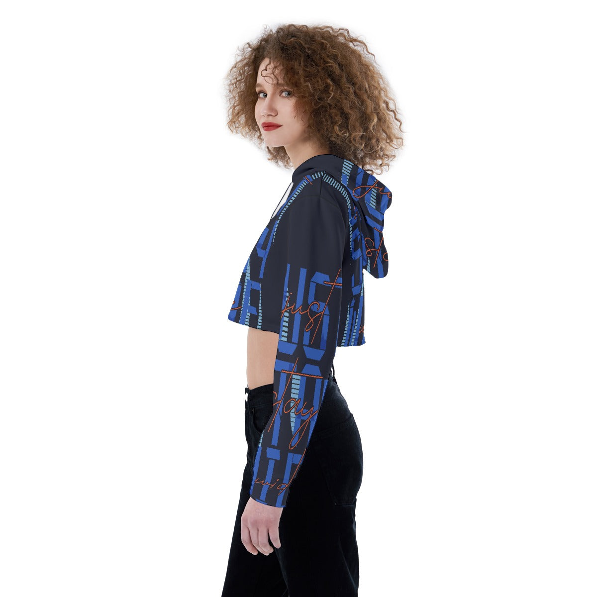 All-Over Print Women's Crop Top Hoodie