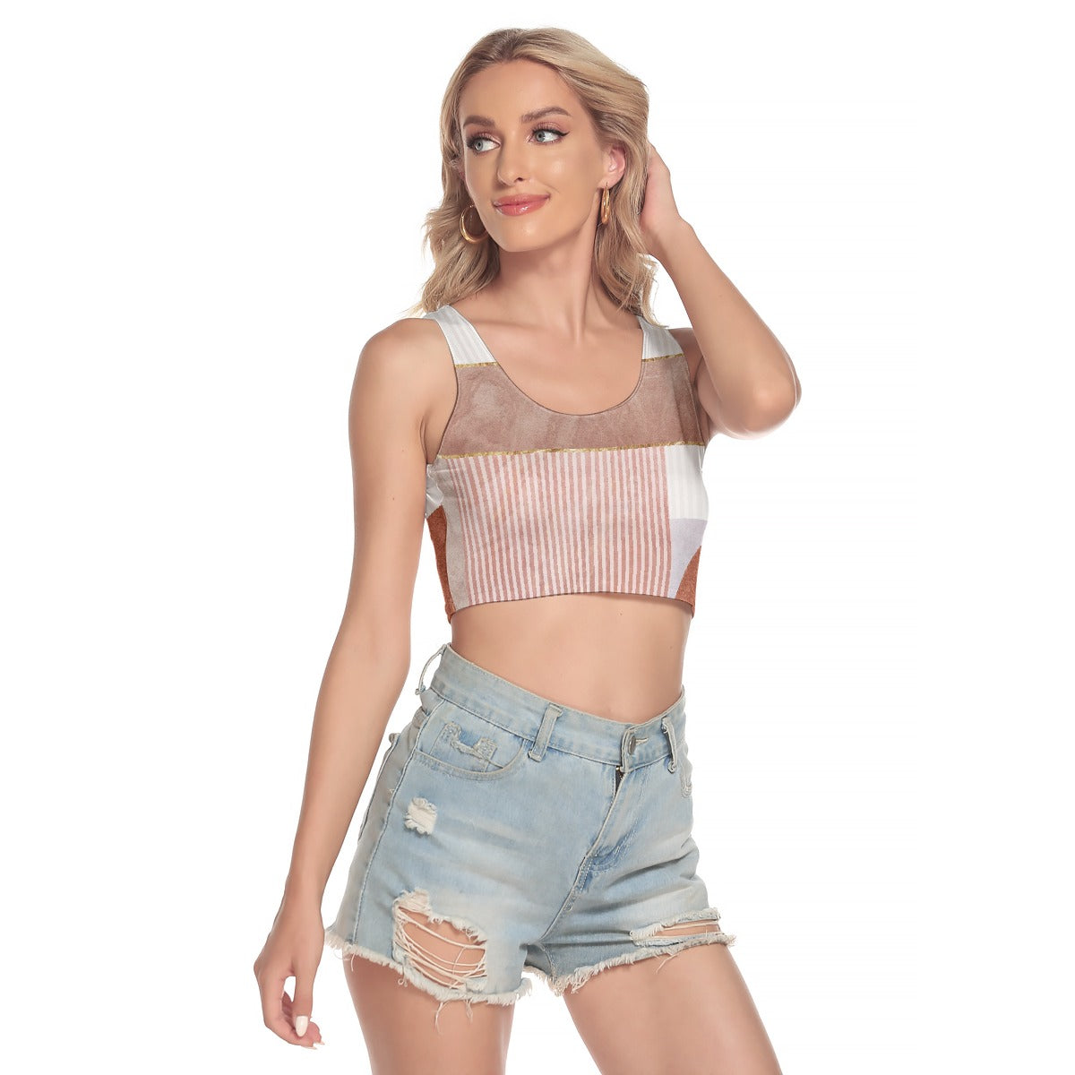 All-Over Print Women's Sport Crop Tank Top