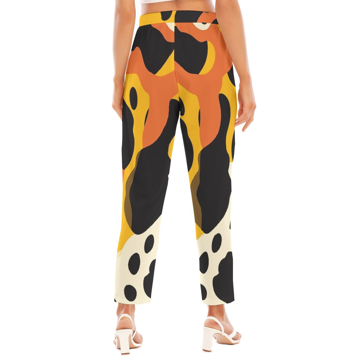 All-Over Print Women's Loose Straight-leg Pants