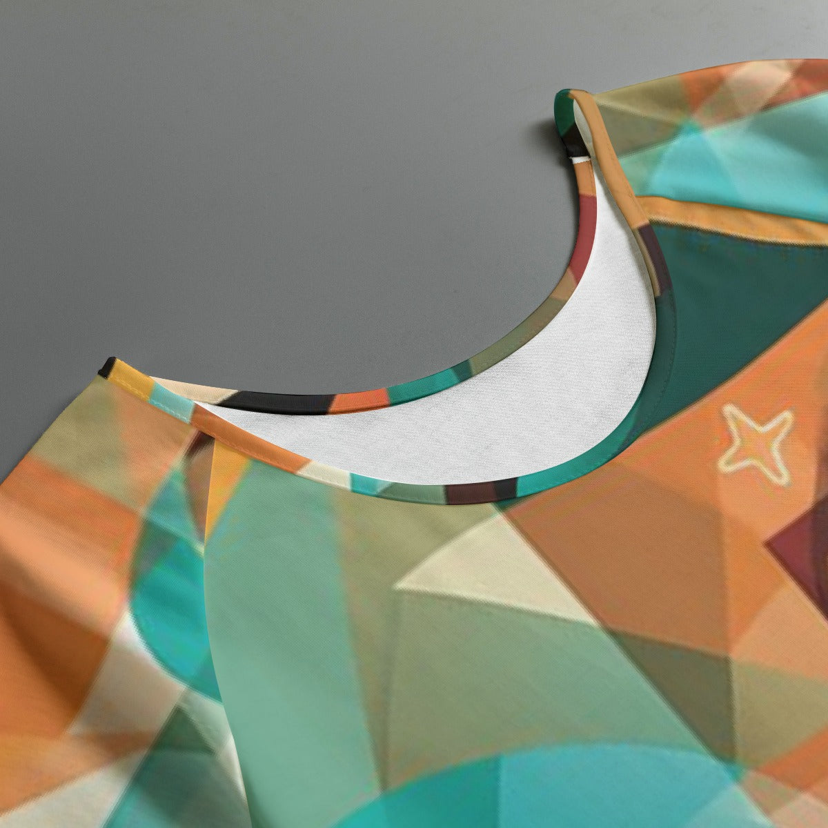 All-Over Print Women's Round Neck T-shirt With Raglan Sleeve