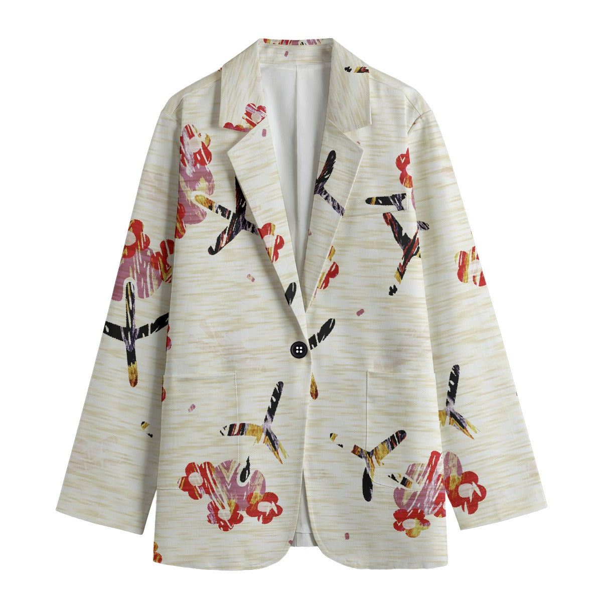 All-Over Print Women's Leisure Blazer