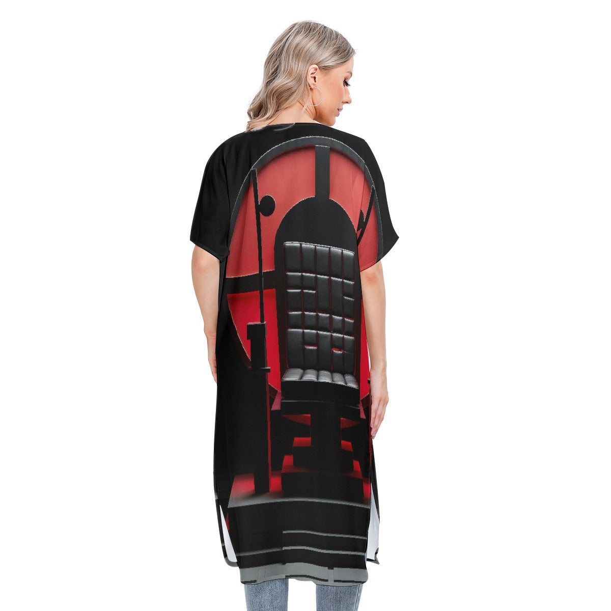 All-Over Print Women's Short Sleeve Cardigan