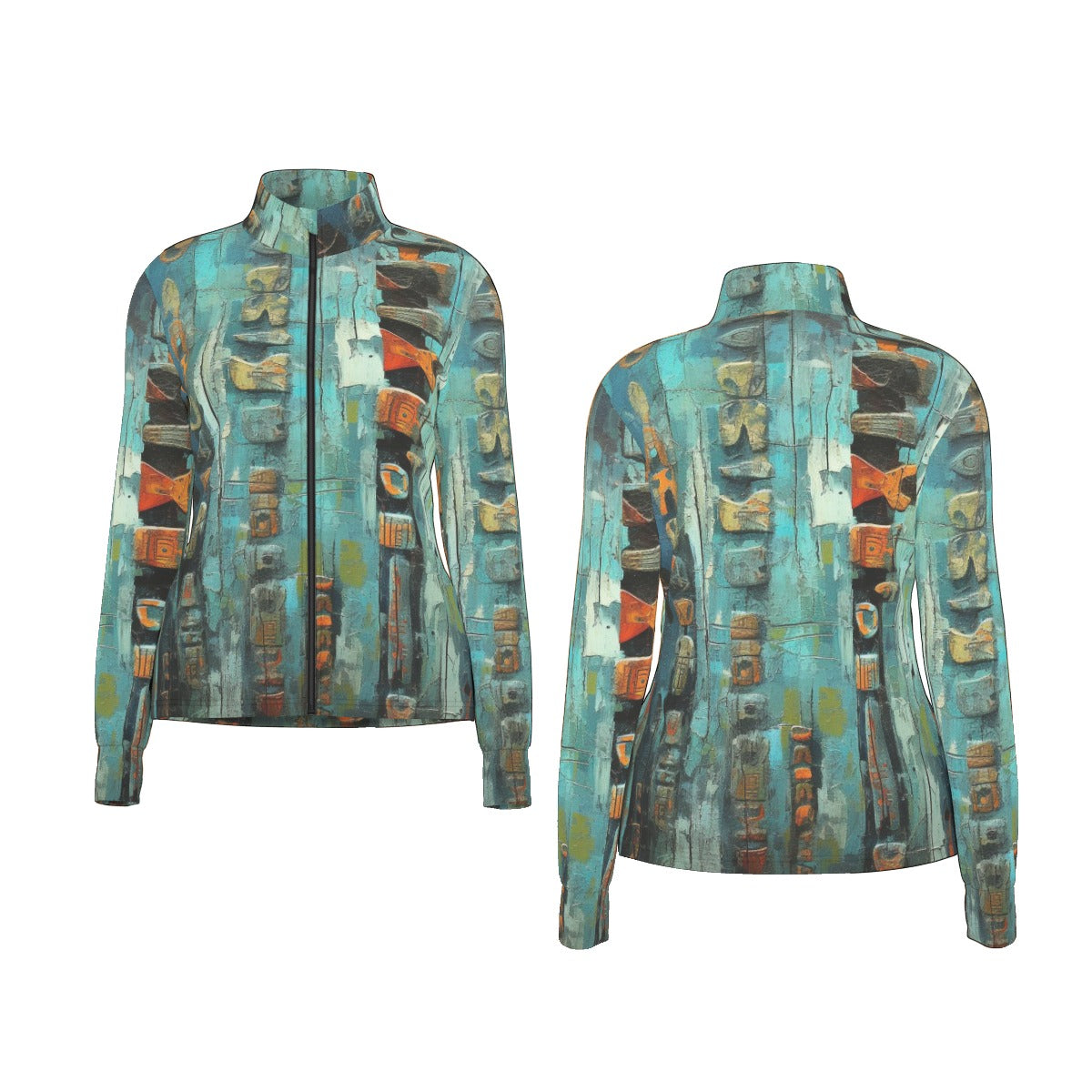All-Over Print Women's Long Sleeve Thumbhole Jacket