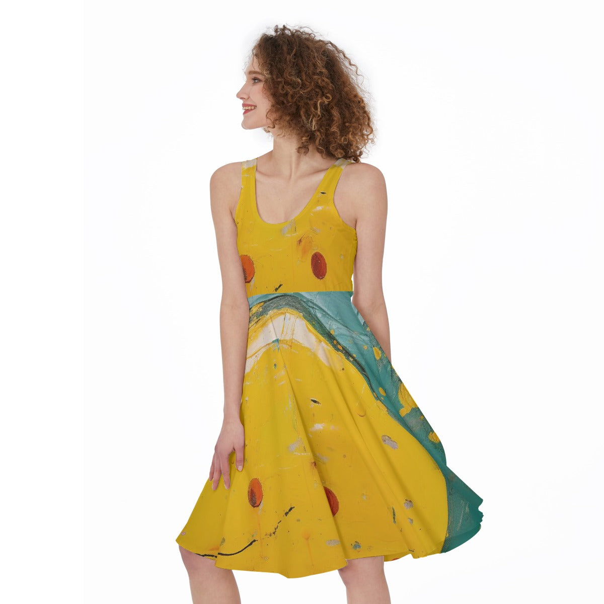 All-Over Print Women's Sleeveless Dress