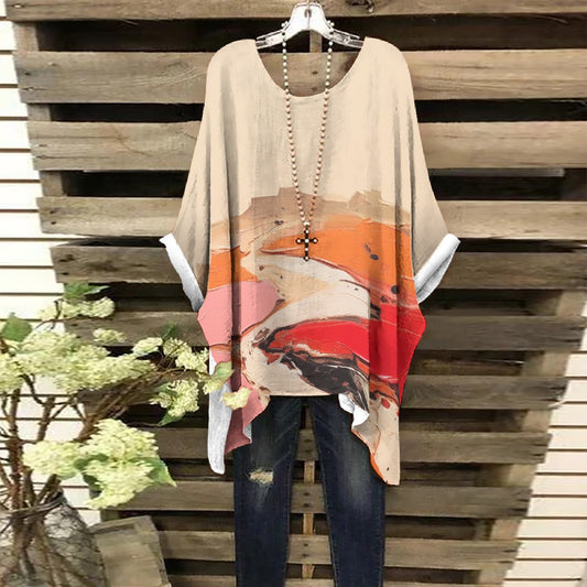 All-Over Print Women's Bat Sleeve Shirt