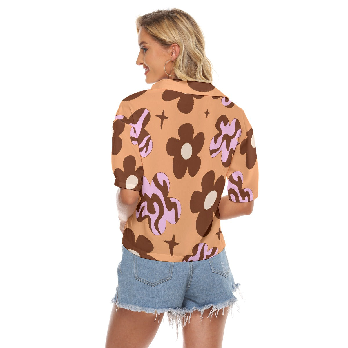 All-Over Print Women's V-neck Shirts