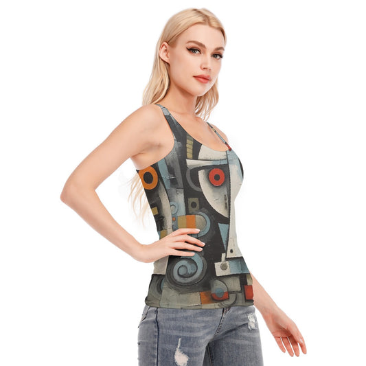 All-Over Print Women's Racer Vest | 190GSM Cotton