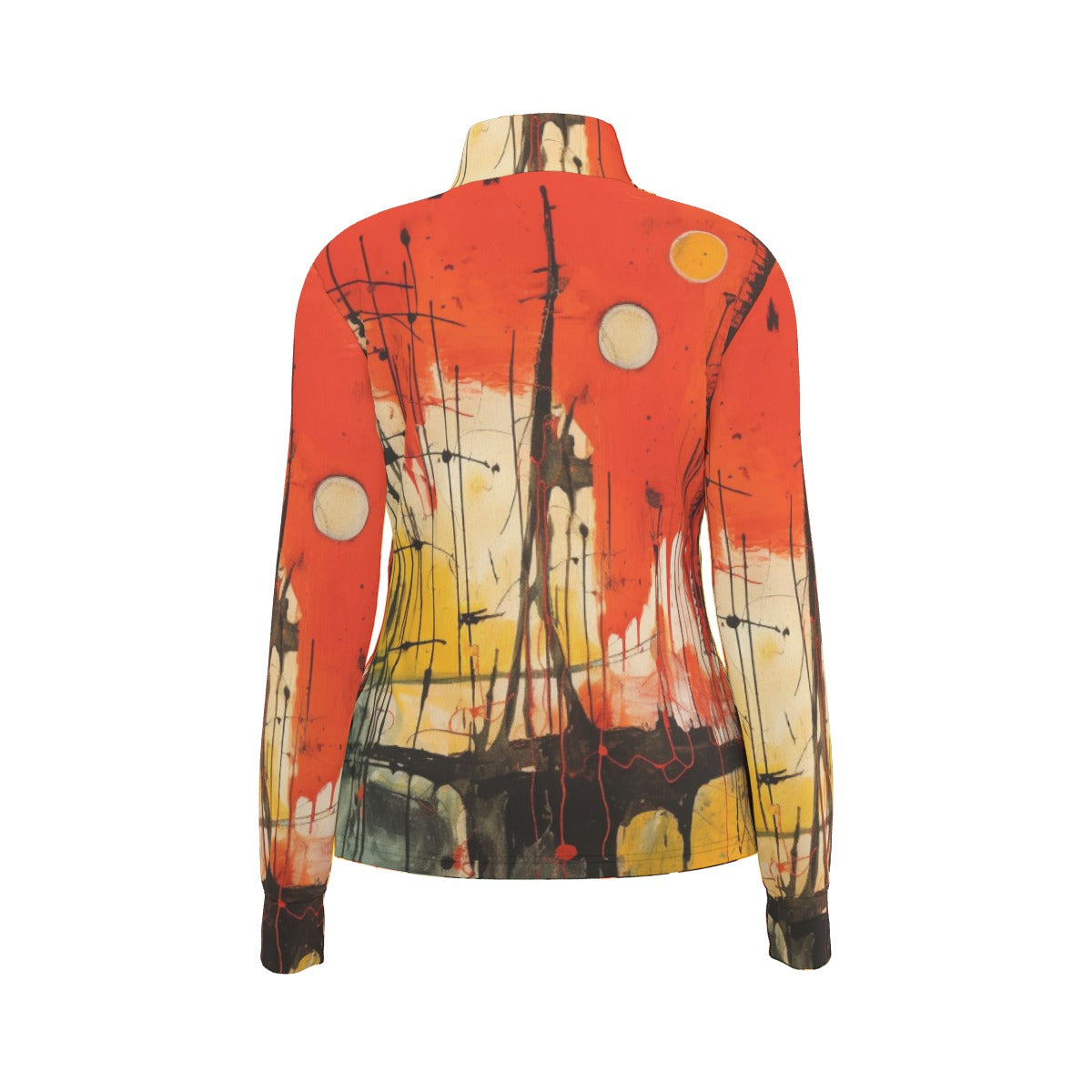 All-Over Print Women's Long Sleeve Thumbhole Jacket