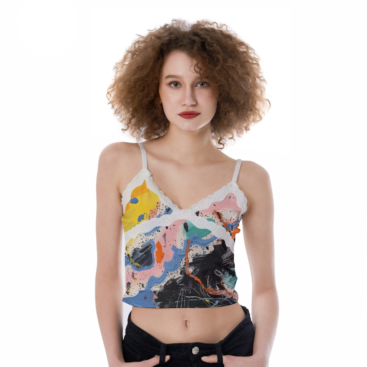 All-Over Print Women's Lace Camisole